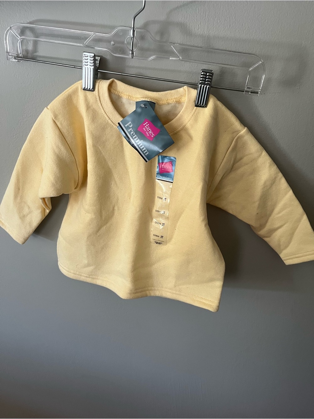 NWT kids hand sweatshirt 2T Yellow